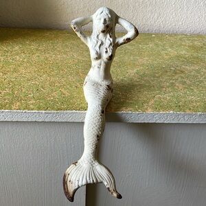 Cast Iron Mermaid Figurine
